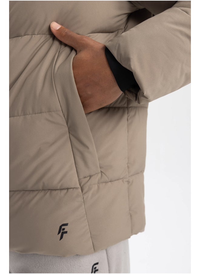 DeFacto Man Slim Fit Hooded Long Sleeve Puffer Coat  - Image 5