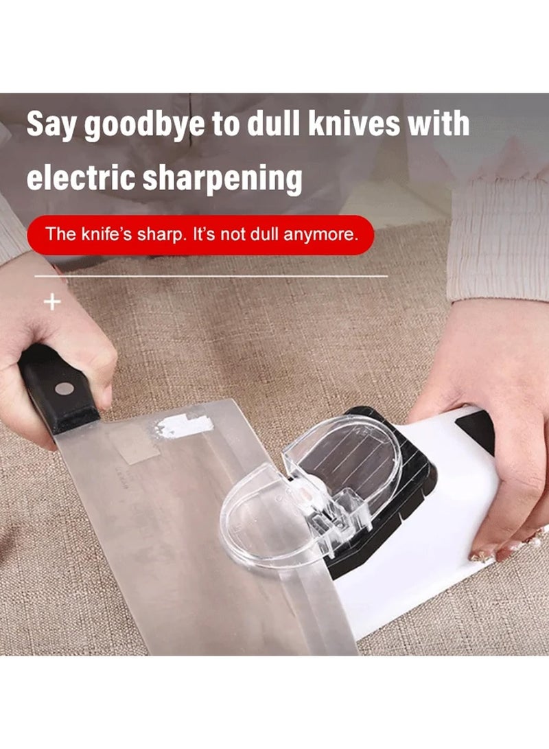 مبراة سكين كهربائية USB قابلة للتعديل لأداة المطبخ مقص شحذ شفرة طحن متوسطة ودقيقة  - Image 3