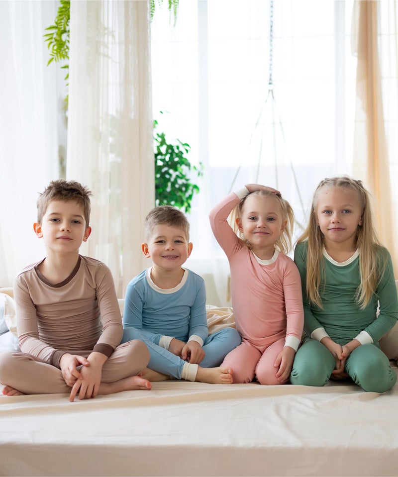 Warm Cuddles Soft Viscose from Bamboo Pajamas for Kids - Toddler Pajamas for Boys & Girls - Two Piece Set PJs (Blue, 5-6Y) - Image 2