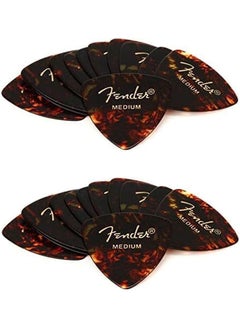 Fender Classic Celluloid Guitar Picks 351 Shape Tortoise Shell Heavy 24Pack