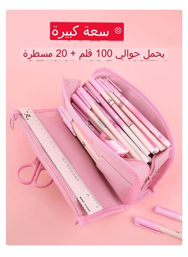 Primary and middle school students cute cartoon large capacity stationery bag - Image 2