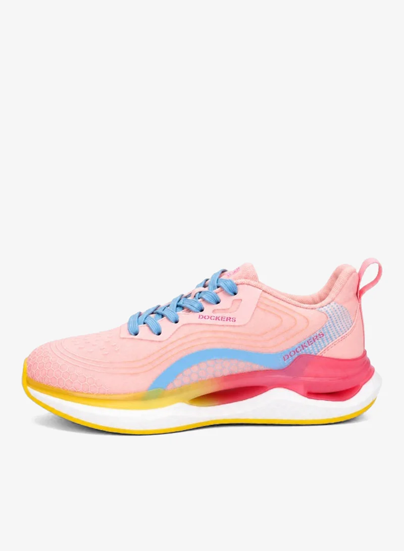 دوكرز باي جيرلي Women's Casual Sneakers, Lightweight Lace-Up Sports Shoes with Comfortable Sole – Pink