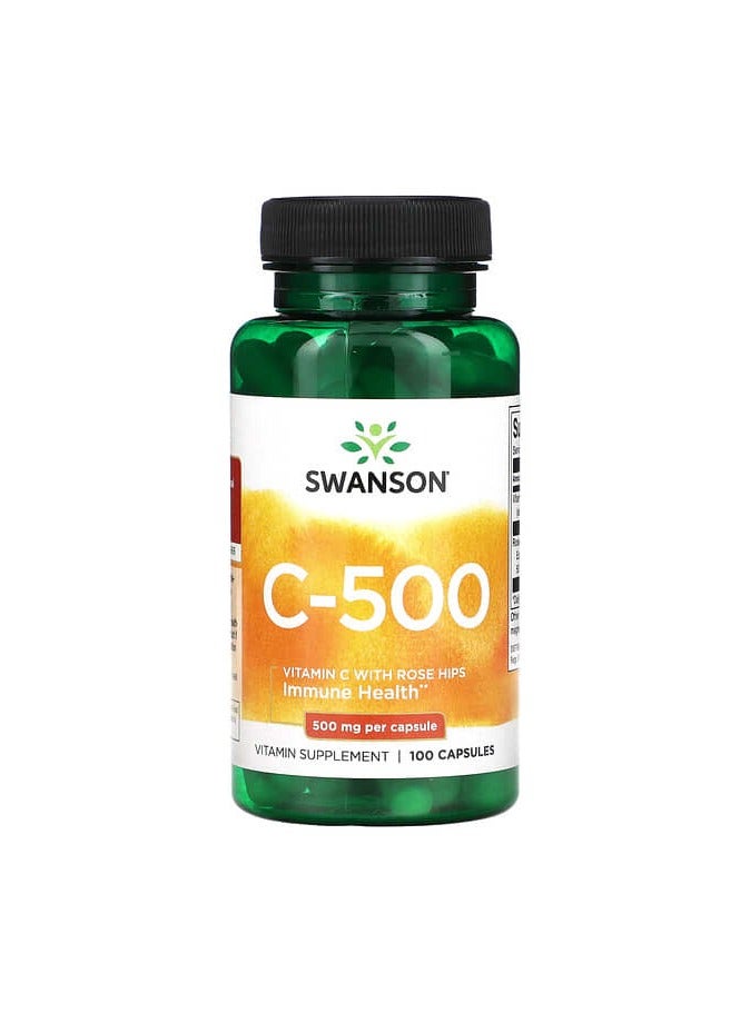 SWANSON C-500, 500 mg, 100 Capsules