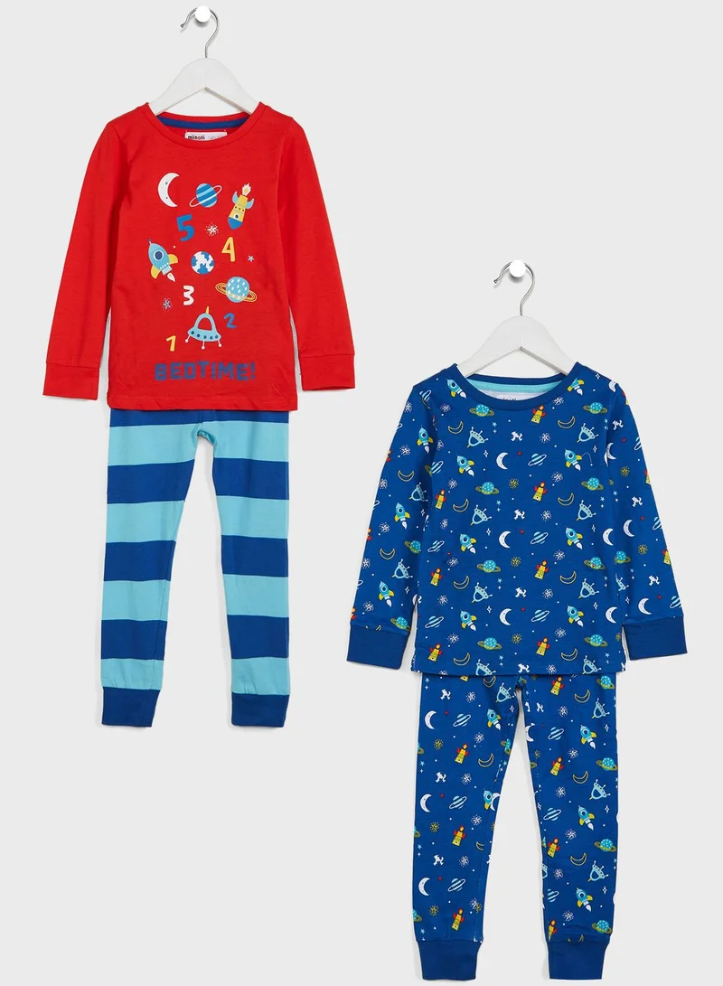 MINOTI Infant 2 Pack Assorted Pyjama Set