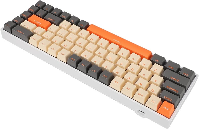 60 Percent Mechanical Keyboard 68 Keys, Wired Gaming Keyboard with RGB Backlit, Ergonomic Red Switch Type C Keyboard for Computer with USB Port, Hot Swappable Full Key - Image 3