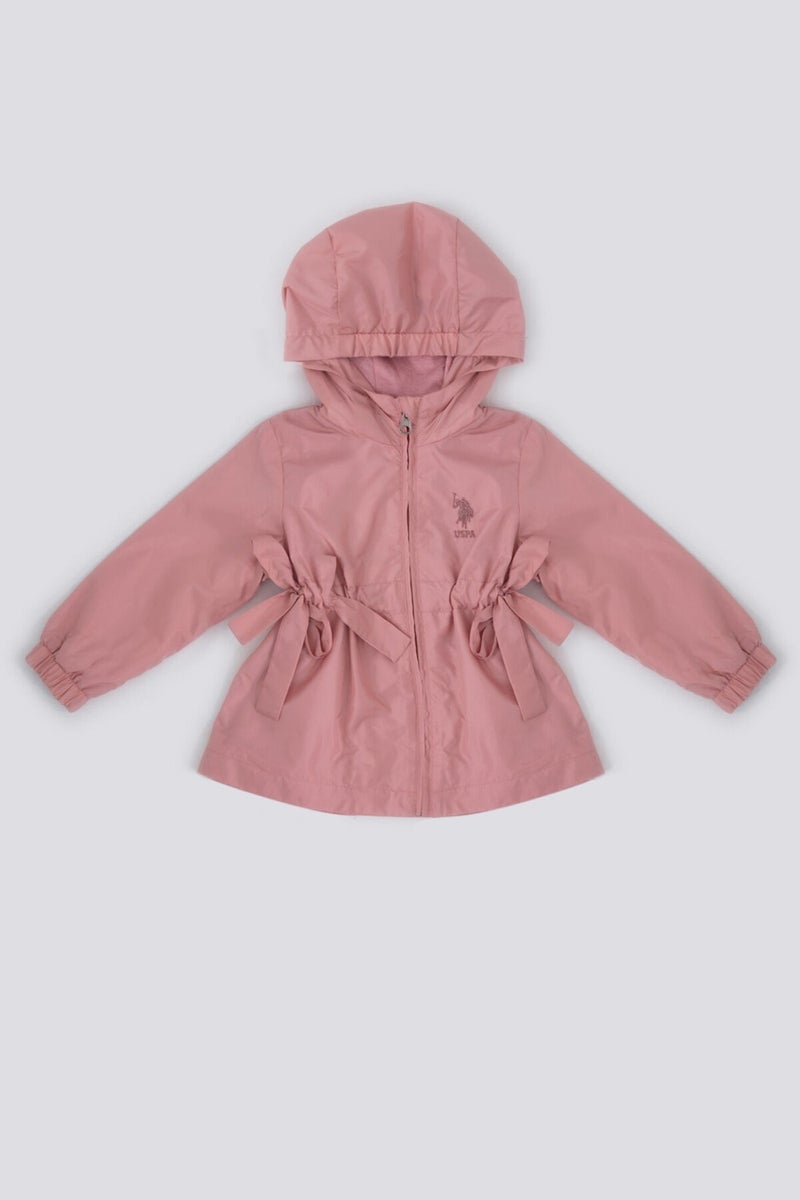 U.S. Polo Assn. Pink Baby Girl Raincoat - Image 1