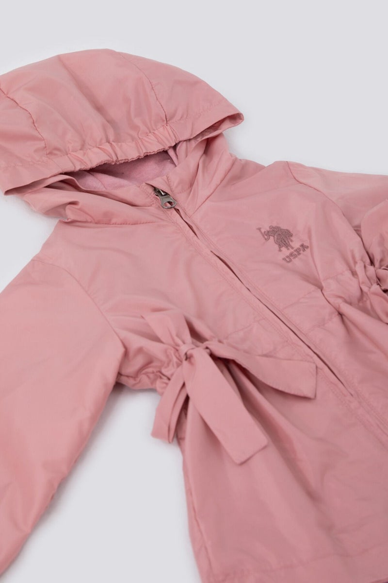 U.S. Polo Assn. Pink Baby Girl Raincoat - Image 2