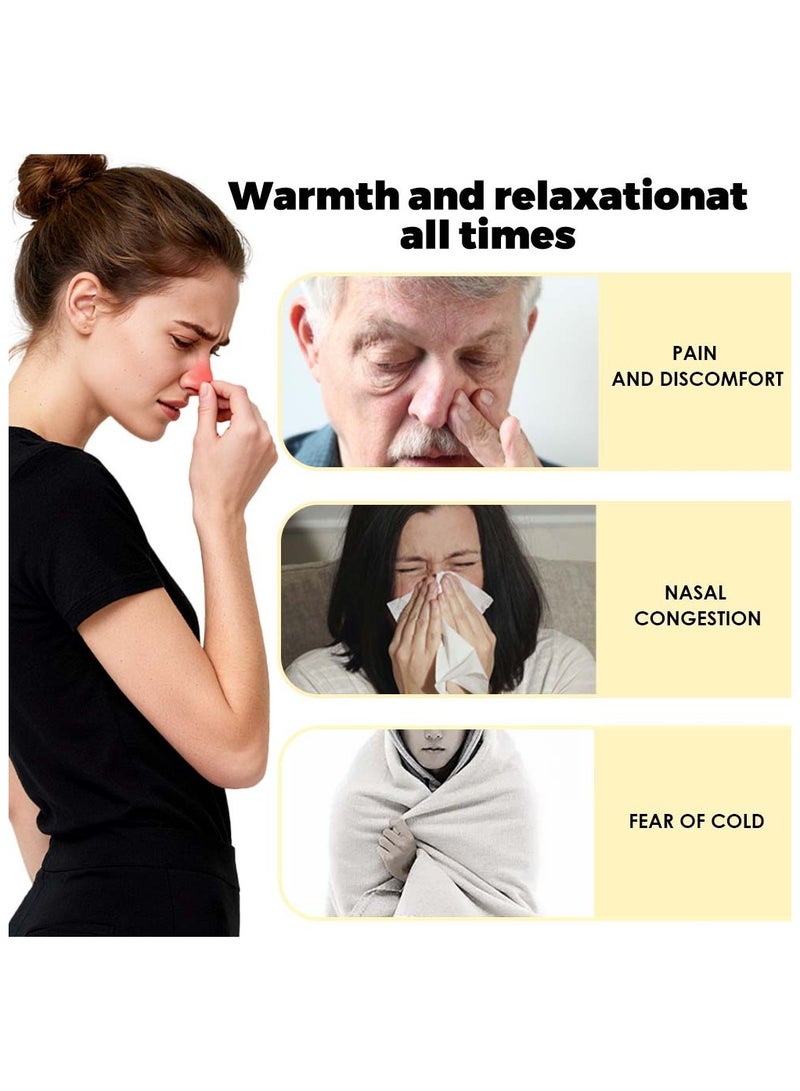 general USB Rechargeable Red Light Nasal Therapy Mask - 16 LED Lights 3 Gears Heating Sinus Relief & Rhinitis Congestion Relief Mask - Image 3