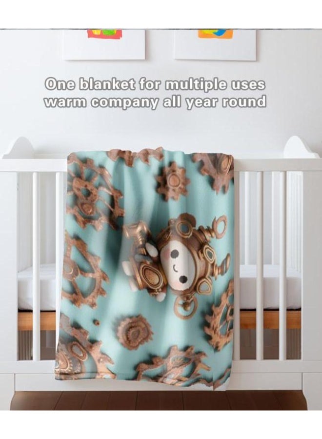 general Baby and children's cartoon flannel thin blanket (warm and comfortable, suitable for sleep, game use) 70cm*100cm - Image 5