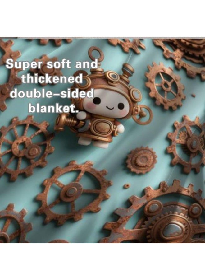 general Baby and children's cartoon flannel thin blanket (warm and comfortable, suitable for sleep, game use) 70cm*100cm - Image 1