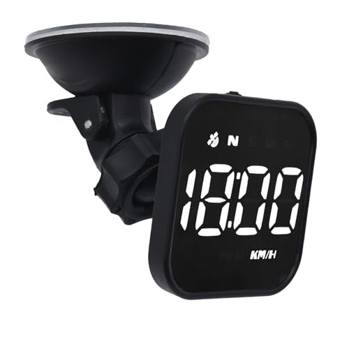 KAOLALI G4S Car HUD Heads Up Display, GPS Digital Speedometer with Speed MPH Compass Driving Direction Fatigue Driving Reminder Overspeed Alarm Trip Meter for All Vehicles (White) - Image 1