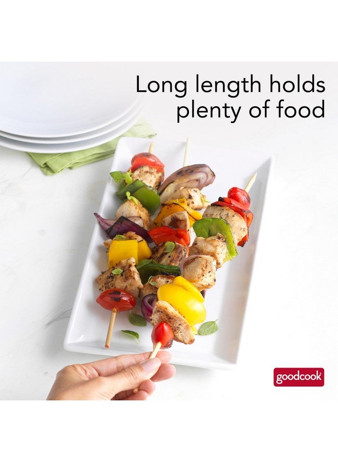 GoodCook Everyday 12-Inch Bamboo Skewers, 100-Count, Wooden Skewers for Grilling, Shish Kabob, BBQ, and Kebabs, Durable Single-Point Ends, Versatile Skewer Sticks for Cooking and Crafts - Image 3