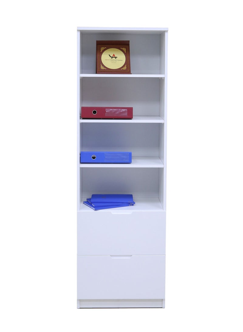AFT AFT UNIQUE DESIGN BOOK SHELF COLOR WHITE BS-2063  - Image 2
