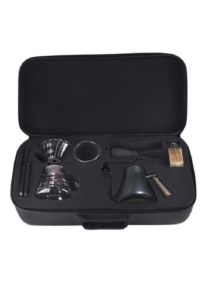 Generic - Travel hand-brewed coffee pot storage set drip coffee gift box timing electronic scale stainless steel hand-brewed pot - Image 1