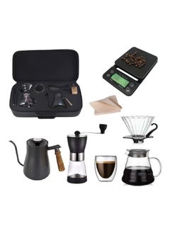 Travel hand-brewed coffee pot storage set drip coffee gift box timing electronic scale stainless steel hand-brewed pot