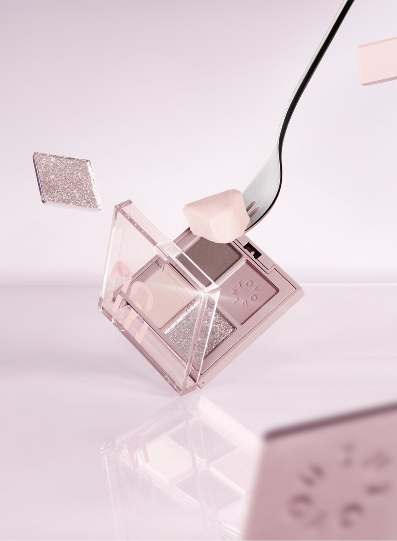 INTO YOU Daily Life TE01 Taro Eyeshadow Palette - Soft & Ethereal Eye Makeup - Image 3