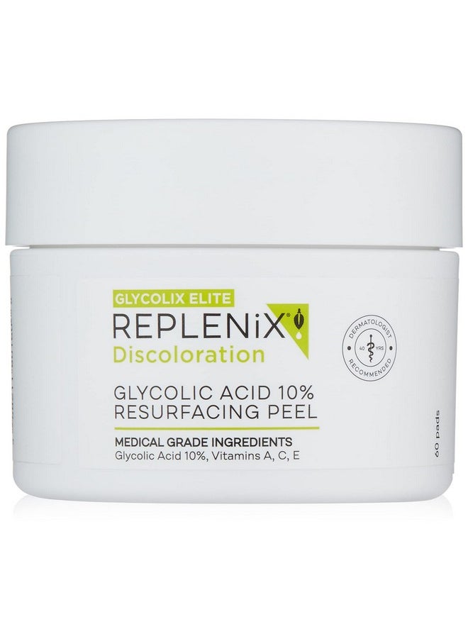 Replenix Glycolix Elite Glycolic Acid Resurfacing Peel Pads Medical Grade Brightening And Exfoliating Treatment Travel Friendly Pads 60 Ct.  - Image 2
