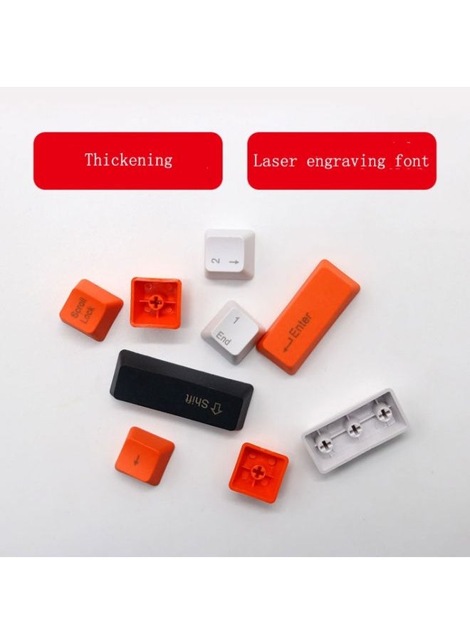 BURAQ - Mechanical Keyboard Laser PBT Keycap White Front Words - Image 1