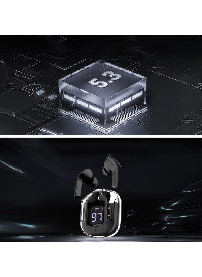 Generic - Transparent Bluetooth Earphones,Bluetooth 5.3 Wireless Microphone Earphones, In Ear Noise Reduction Bluetooth Earphones, Wireless Earphones, Sports Earphones for Listening to Music and Videos - Image 1