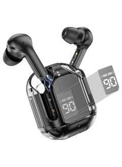 Transparent Bluetooth Earphones,Bluetooth 5.3 Wireless Microphone Earphones, In Ear Noise Reduction Bluetooth Earphones, Wireless Earphones, Sports Earphones for Listening to Music and Videos