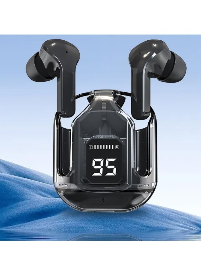 Generic - Transparent Bluetooth Earphones,Bluetooth 5.3 Wireless Microphone Earphones, In Ear Noise Reduction Bluetooth Earphones, Wireless Earphones, Sports Earphones for Listening to Music and Videos - Image 1
