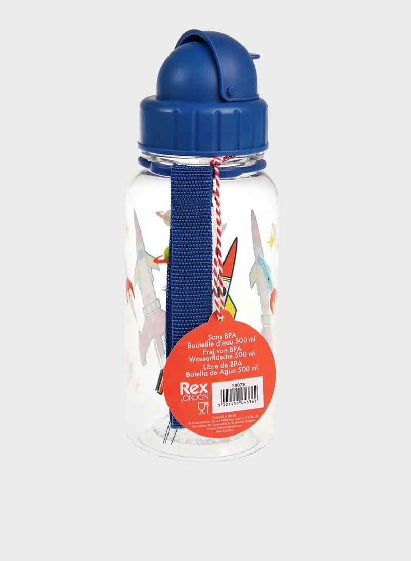 Rex London Clear Space Age Kids Water Bottle 500Ml