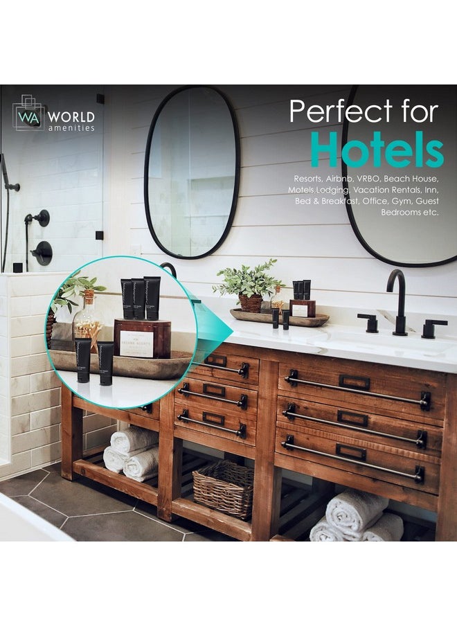 world amenities Bodyography Bulk Body Wash | 50 Count 1.4Oz | Lavender Peppermint Mini Travel Size Toiletries (100% Recyclable Tube With Flip Top Cap) Hotel Amenities.  - Image 3