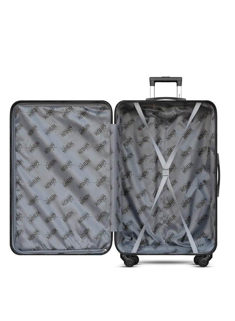 MNUK Pilgrimage Set of 2 Luggage | Cabin-20 Inch, Medium-24 Inch|Hardside Soft Handle Trolley with TSALock |Double 360° 4 Wheeler|Silver - Image 3