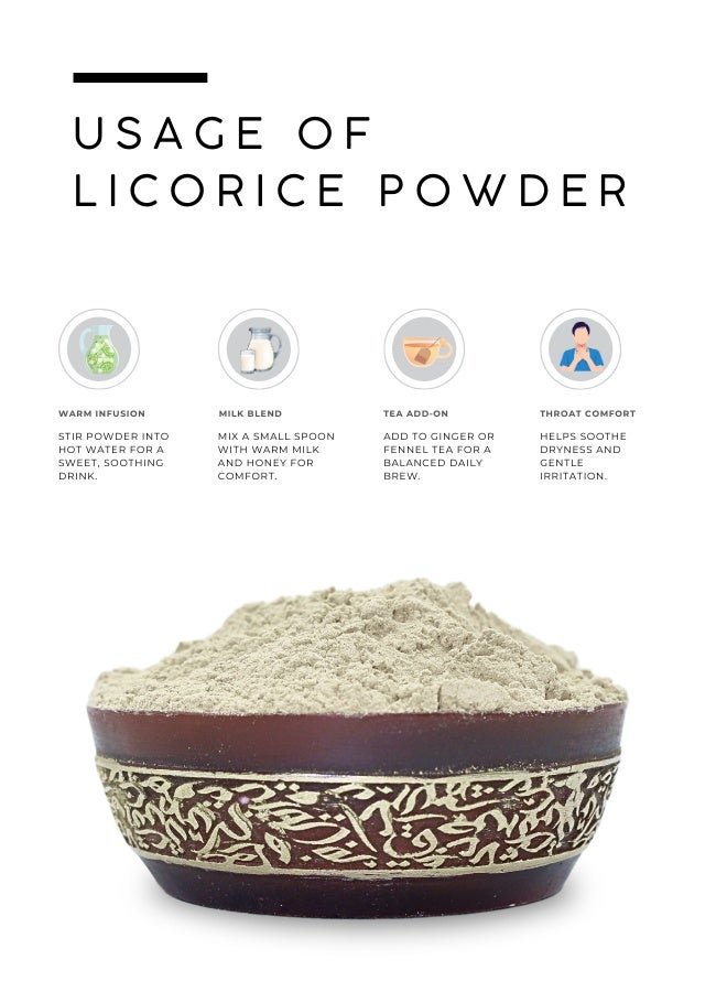 AWAFI MILL Licorice Root Powder (Glycyrrhiza glabra) - 500 g | 17.6 Oz - Image 3