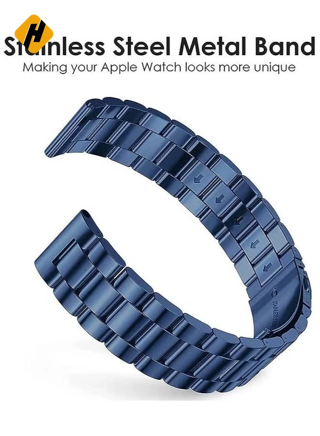 HuHa Stainless Steel Strap Metal Bracelet For Apple Watch Series 7/6/5/4/3/2/SE - 41/40/38 mm  - Image 3