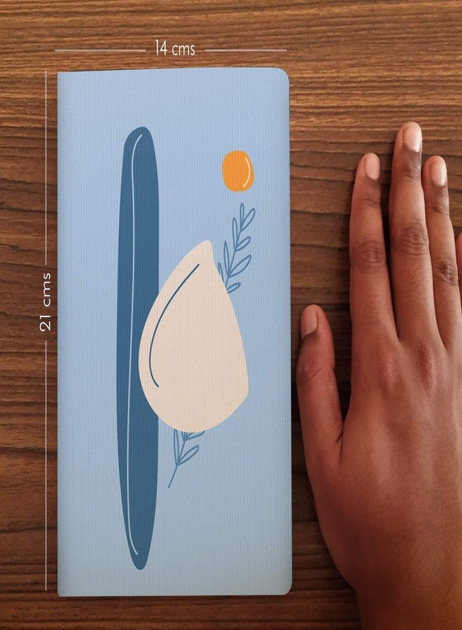 فيكطر نوطس دفتر ملاحظات فاكتور نوتس: دفتر يوميات من ورق طبيعي اللون بوزن 100 جرام/متر مربع، مقاس A5، 144 صفحة (غروب الشمس الأزرق، سادة) - Image 4