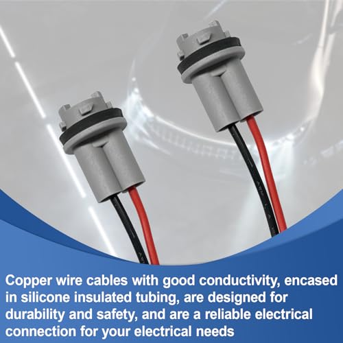 UHANBUT T15 Bulb Socket Pigtail Wiring Harness Adapter, 912 920 921 Pre-Wire Socket Connector, Nylon Base Sockets Adapter for Headlight, Turn Signal Light, Reverse Light Retrofit or Replacement (2PCS) - Image 5