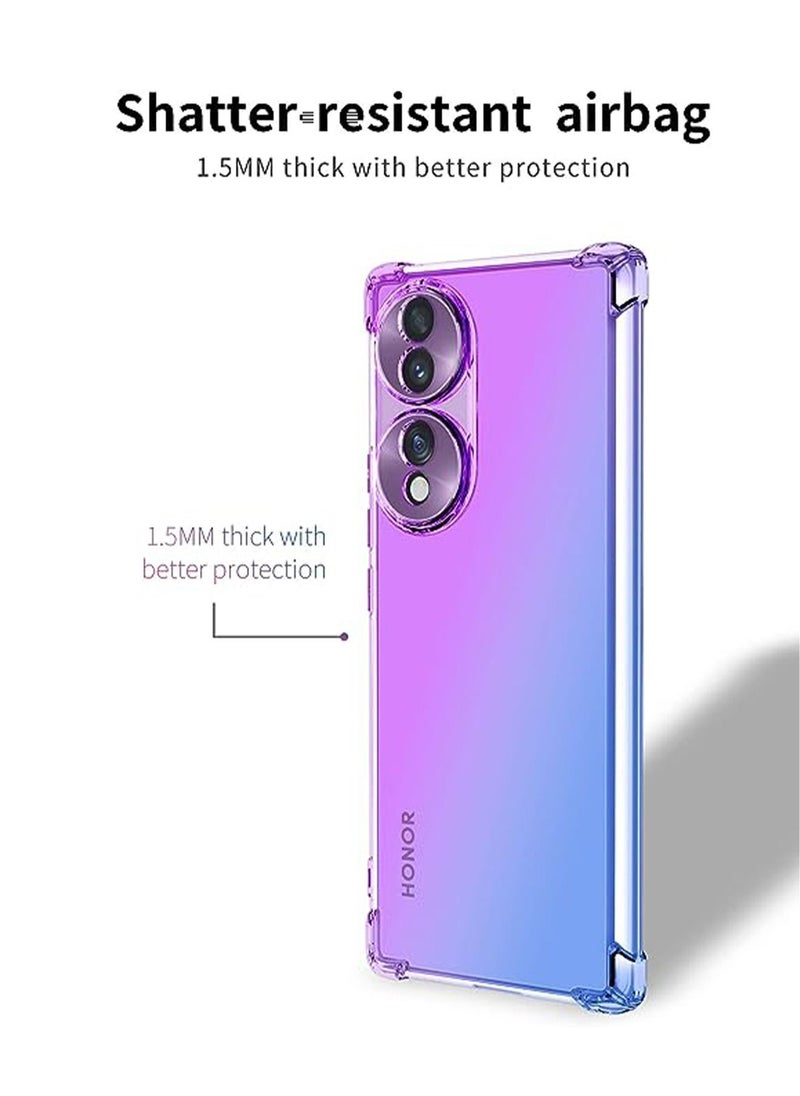 Honor 70 5G Case Cover, Honor 70 5G Flexible TPU Soft Edge Protector,Soft Silicone Shockproof Anti-Scratch Protective Bumper Transparent Case Corner for Honor 70 5G