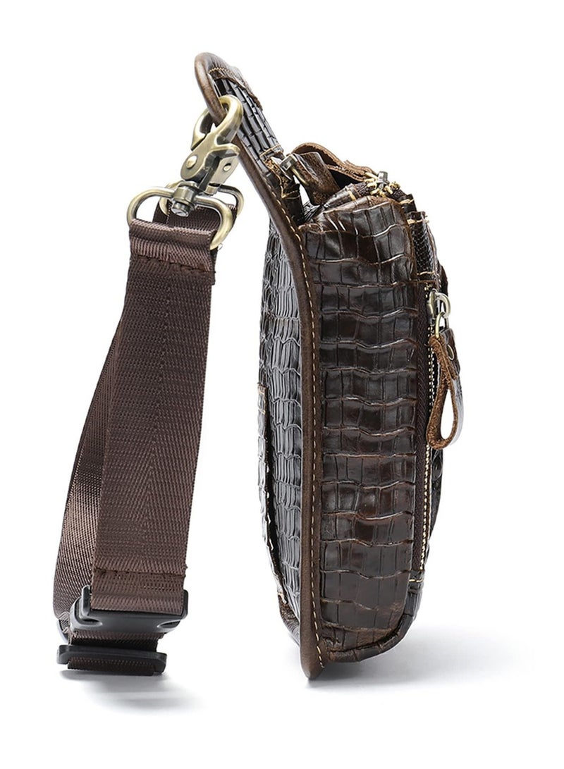 Fashionable Leather Waist Pack -for Men Women Belt Multi-Purpose Motorcycle Bike Outdoor Sports Tactical Cycling Riding Hiking Thigh Bag  - Image 2