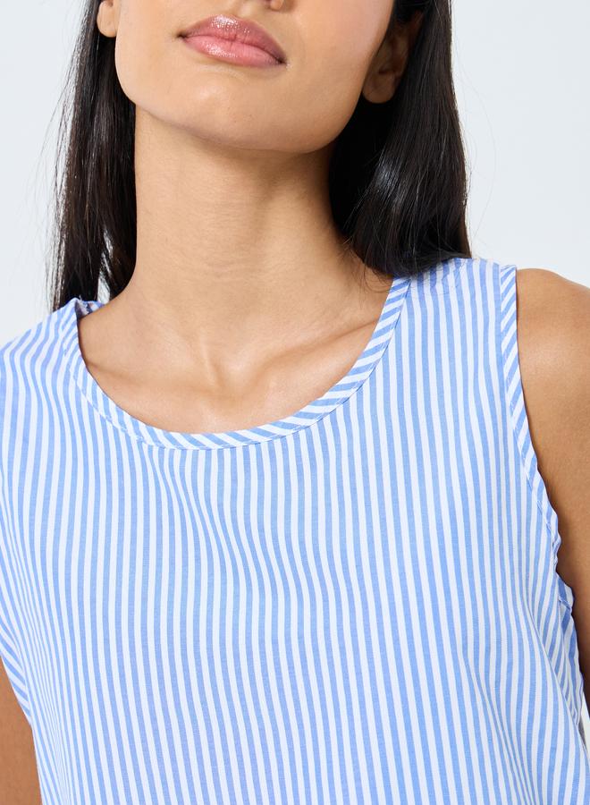 Styli Stripe Tank and Wide Leg Pyjama Set - Image 4