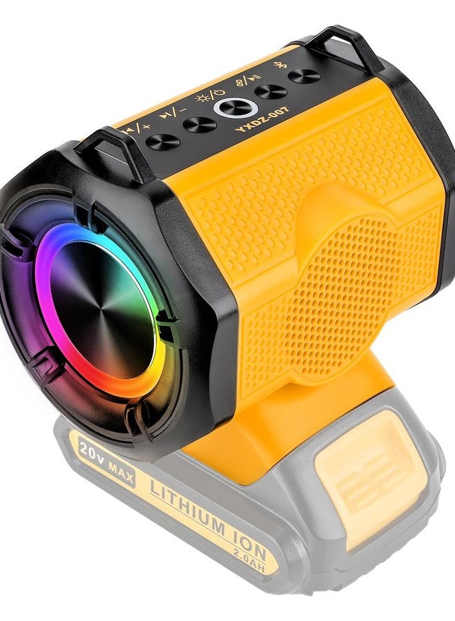 Taingwei Bluetooth Speaker for Dewalt 20v 60v Battery,30W Cordless Small Speaker for Jobsites, Home and Party (Battery not Included) - Image 1