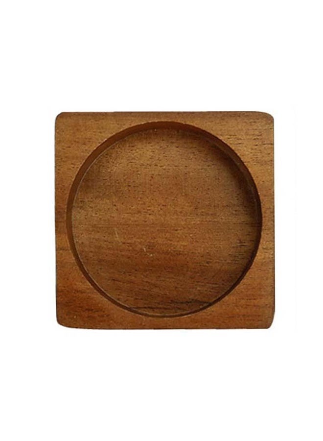 HuHa Wooden Base For Grinder Seasoning Product Storage Tray, Spec: Square - Image 1