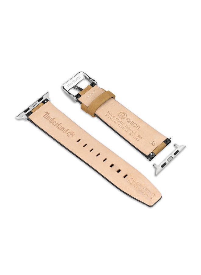 Timberland - Timberland Arnett Black & Brown ReBOTL Unisex Universal Watch Strap 22mm - TDOUS0001704 - Image 1