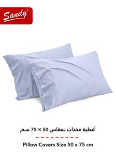Sandy Sandy Premium Hotel Quality Flat Sheet and Pillow Cases, Bed Sheet 3 Pieces Set, Soft & Breathable and Cooling, King Size 274 x 259 cm, Light Blue  - Image 4