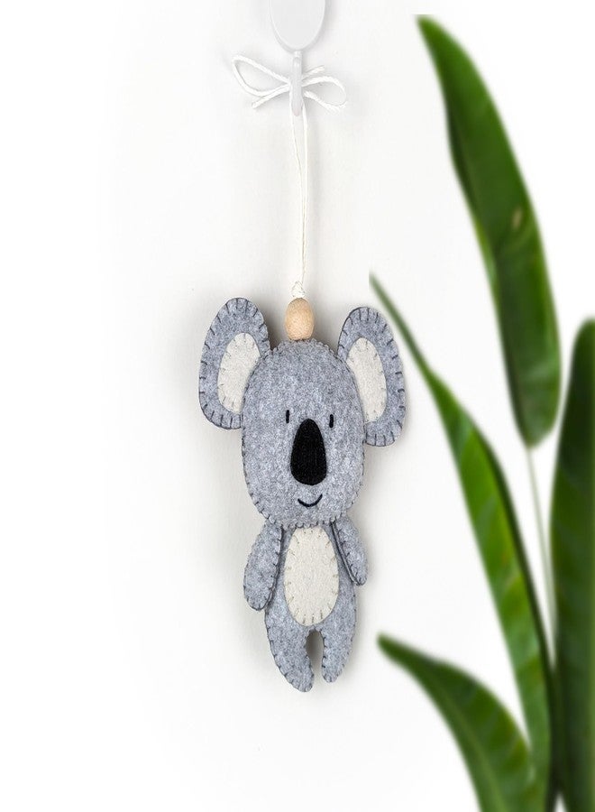 AGD Handmade Koala Bear Toy Hanging, Jungle Safari Kids Room Decoration Items, Birthdat Gifts for Children, Car Charm, School Bag Accessory, Baby Room Decor (Pack of 1) - Image 2