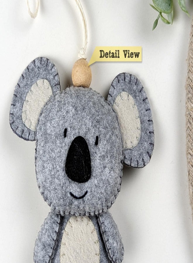 AGD Handmade Koala Bear Toy Hanging, Jungle Safari Kids Room Decoration Items, Birthdat Gifts for Children, Car Charm, School Bag Accessory, Baby Room Decor (Pack of 1) - Image 4