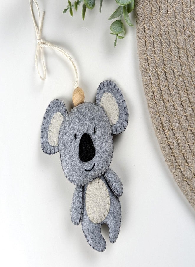 AGD Handmade Koala Bear Toy Hanging, Jungle Safari Kids Room Decoration Items, Birthdat Gifts for Children, Car Charm, School Bag Accessory, Baby Room Decor (Pack of 1) - Image 5