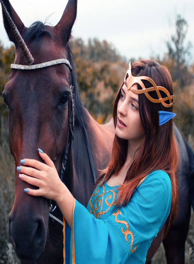 FRESHME Renaissance Accessories Fairy Elf Ears - 2 Pairs Blue Elven Vampire Fairy Ears Makeup Renaissance Cosplay Dress Up Halloween Christmas Masquerade Costume Accessories - Image 2