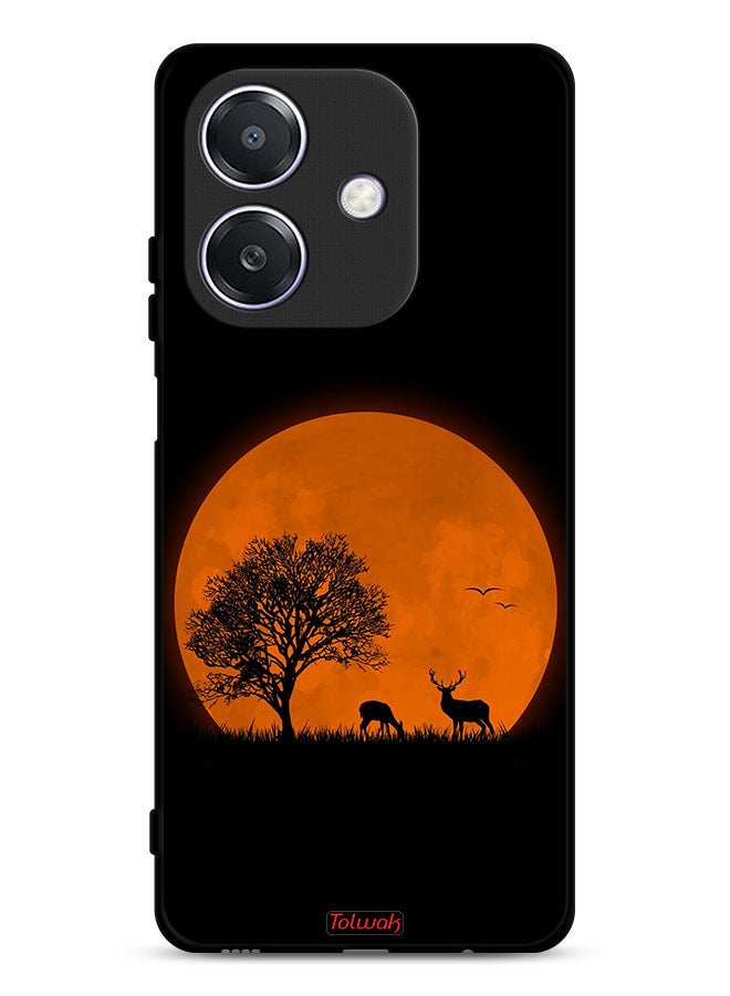 Tolwak Oppo A3x 5G Protective Case Cover Evening Moon Art - Image 1