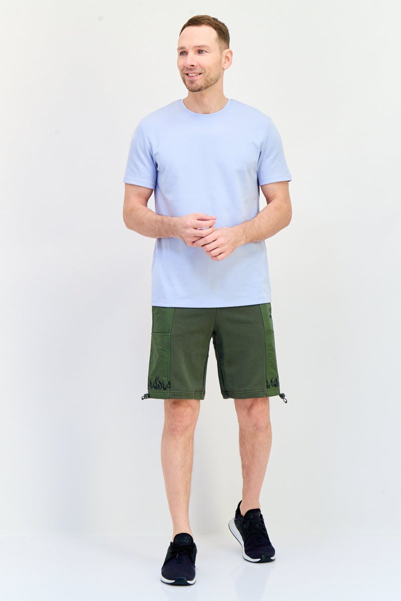 PUMA Men Relaxed Fit Brand Logo Training Shorts, Olive  - Image 2