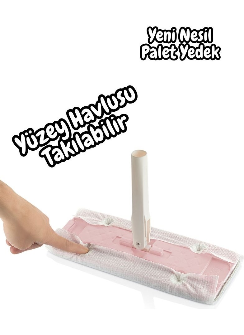 Comprox - New Generation Pallet (Surface Cleaning Towel Attachable) Compatible with Vip Ahmet, Spin, Zambak Tablet Mop. - Image 1