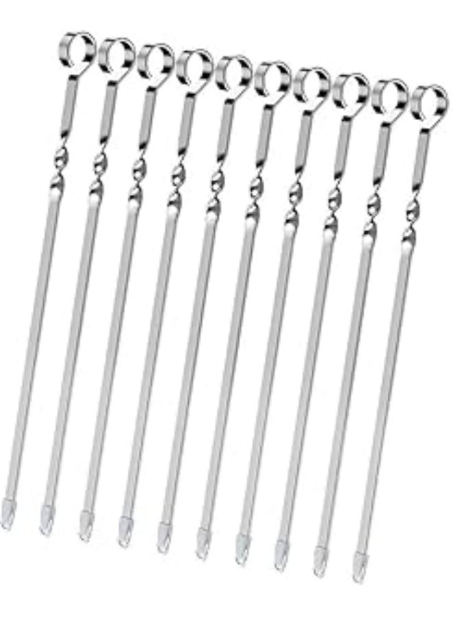Flat BBQ Skewers for Easy Making Shish Tawook, Kebabs and Kofta, Set of 6  - Image 4