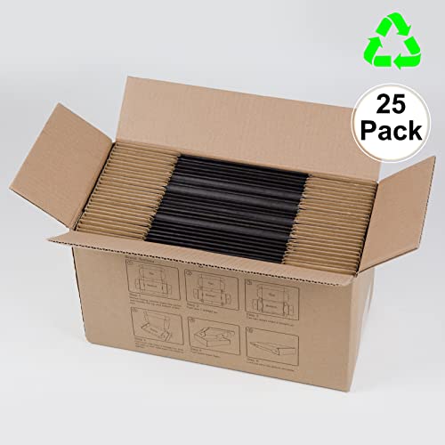 Sodissa 6x4x3 Inches Shipping Boxes Pack of 25, Packaging Corrugated Cardboard Mailer Boxes for Small Bussiness, Black - Image 5