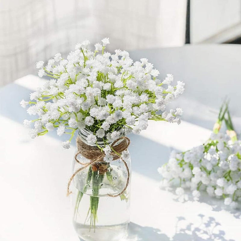 Abaji Babys Breath Artificial Flowers Gypsophila Real Touch Flowers For Wedding Party Home Garden Decoration - Image 3