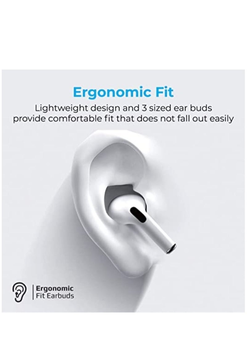 ELTRAZONE - True Wireless Earbuds, Advanced Bluetooth 5.0 Ergonomic Headphones with Mic, 16-Hour Playtime, 240mah Charging Case, Auto-Pairing and Smart-Touch-Control For iPhone 12 Pro/12 Pro Max - White - Image 1